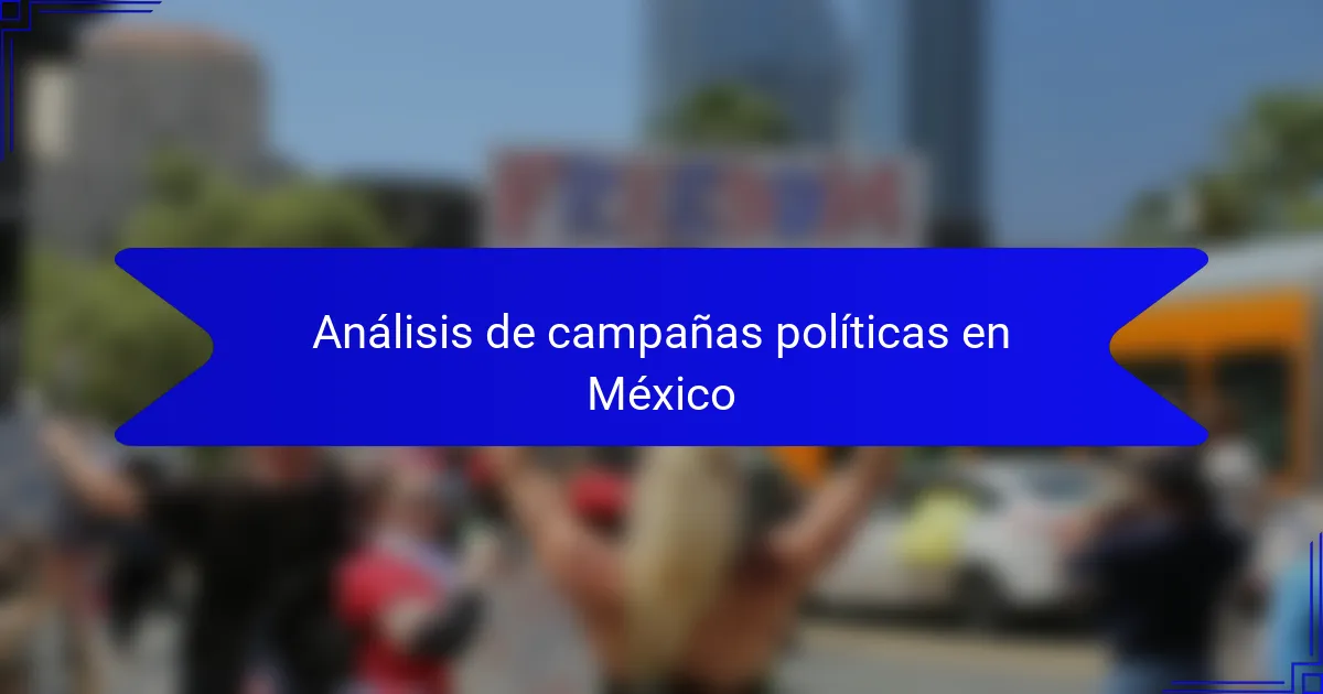 Análisis de campañas políticas en México