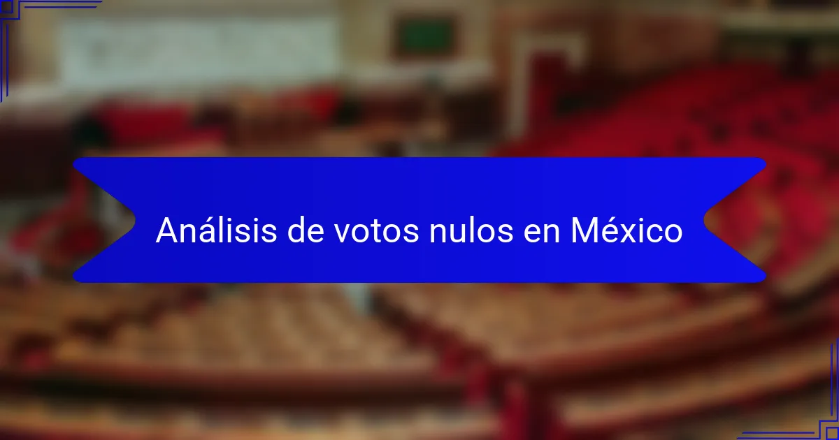 Análisis de votos nulos en México