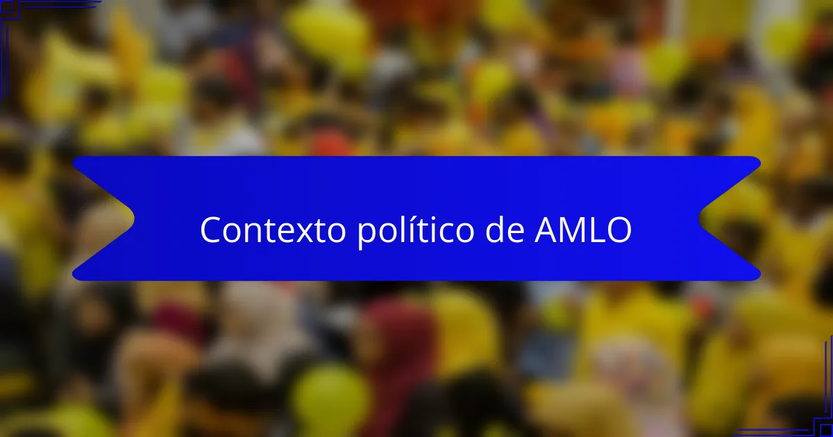 Contexto político de AMLO