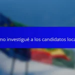 Cómo investigué a los candidatos locales