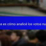 Este es cómo analicé los votos nulos
