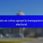 Esto es cómo apoyé la transparencia electoral