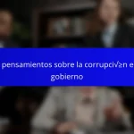 Mis pensamientos sobre la corrupción en el gobierno